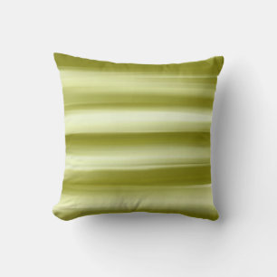 Olive Green Abstract Art Throw Pillow