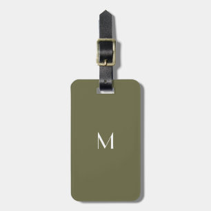  Olive  green - add monogram luggage tag