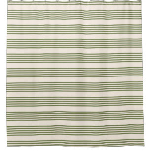 Olive green and beige five stripes pattern