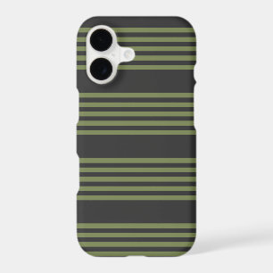 Olive green and charcoal five stripes pattern