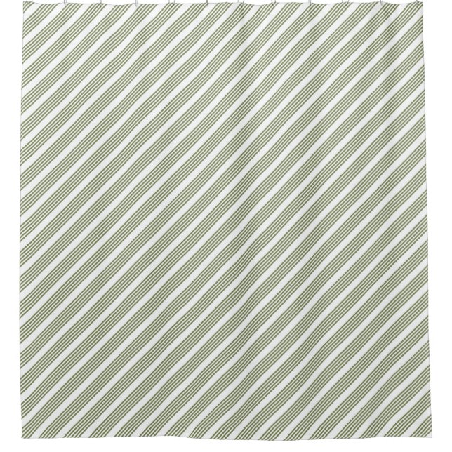 Olive green and white five stripe pattern (Front)