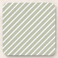 Olive green and white five stripe pattern