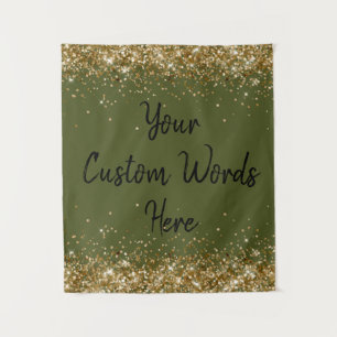 Olive Green Backdrop Birthday Party Photo Booth Tapestry