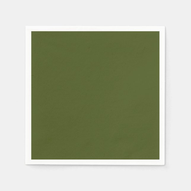 Olive Green Background Decor to Customize Napkin (Front)