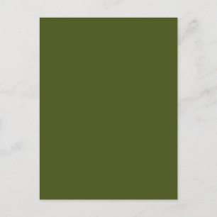 Olive Green Background Decor to Customize Postcard
