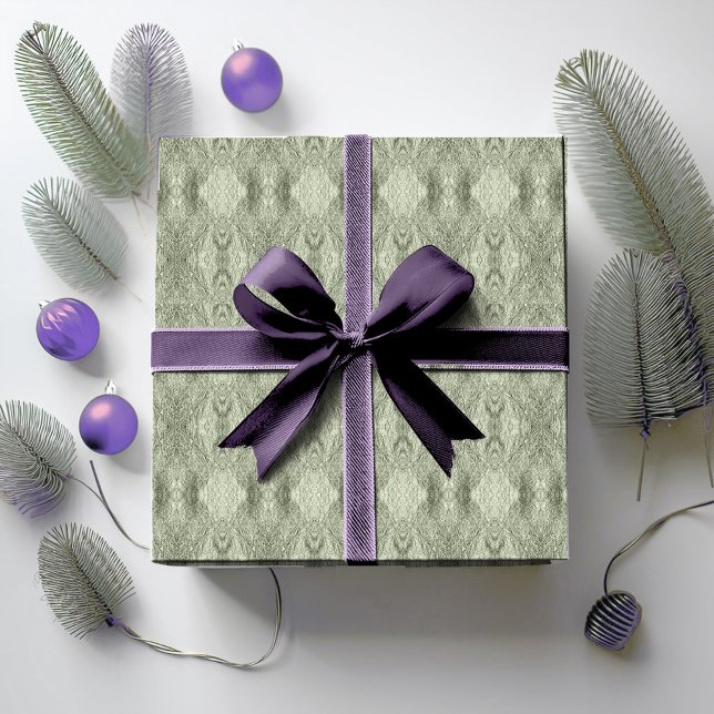 Olive Green Christmas Pattern#33 ID1009 Wrapping Paper (Creator Uploaded)