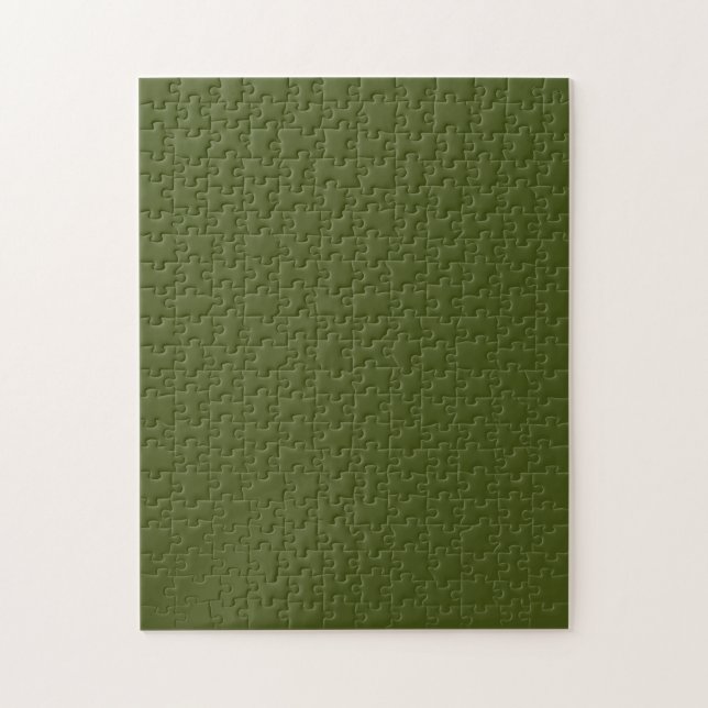 Olive Green Colour Design Customize This Jigsaw Puzzle (Vertical)