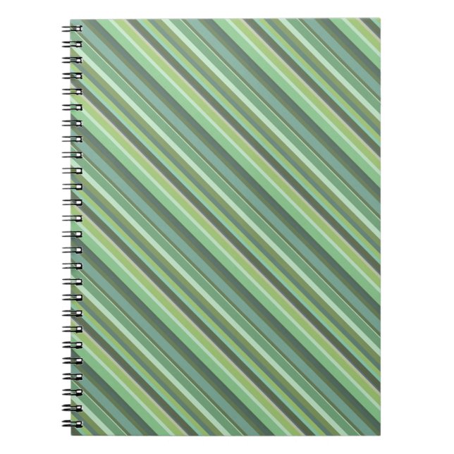 Olive green diagonal comics notebook (Front)