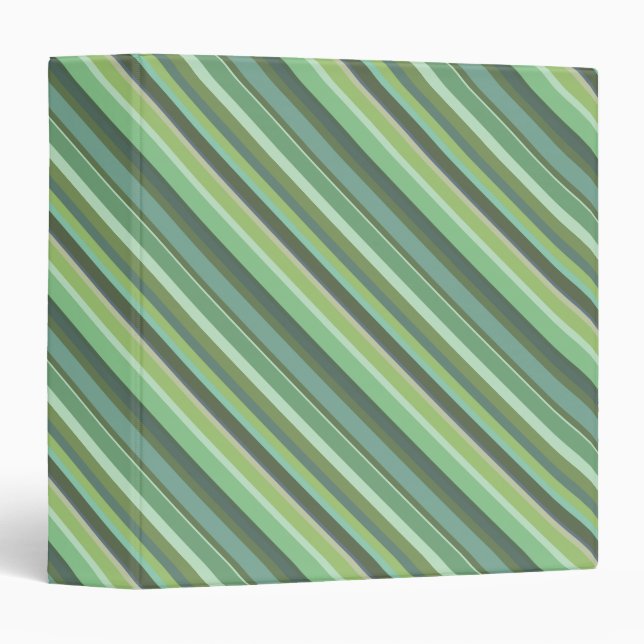 Olive green diagonal stripes binder (Front/Spine)