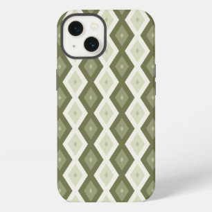 Olive green diamond pattern Case-Mate iPhone case