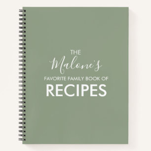 Olive Green Family Book of Recipes
