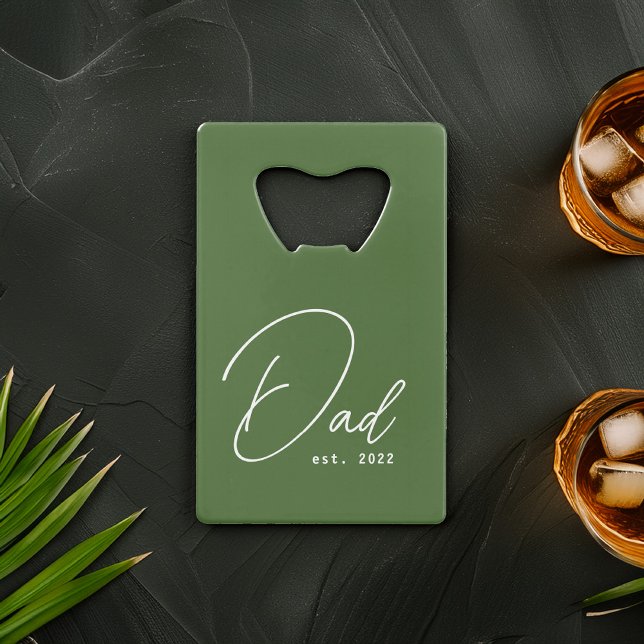 Olive Green First Father's Day Photo (Créateur téléchargé)