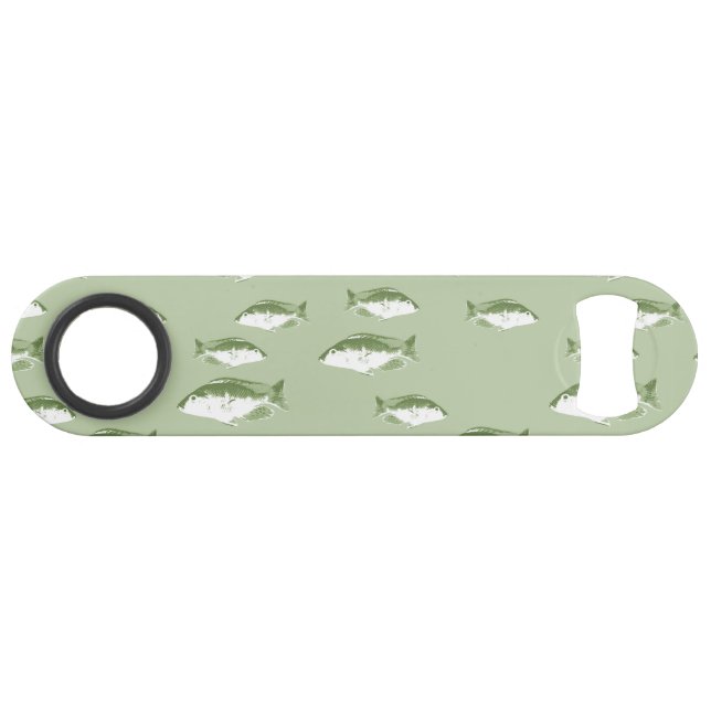 Olive green fish bar key (Back Horizontal)