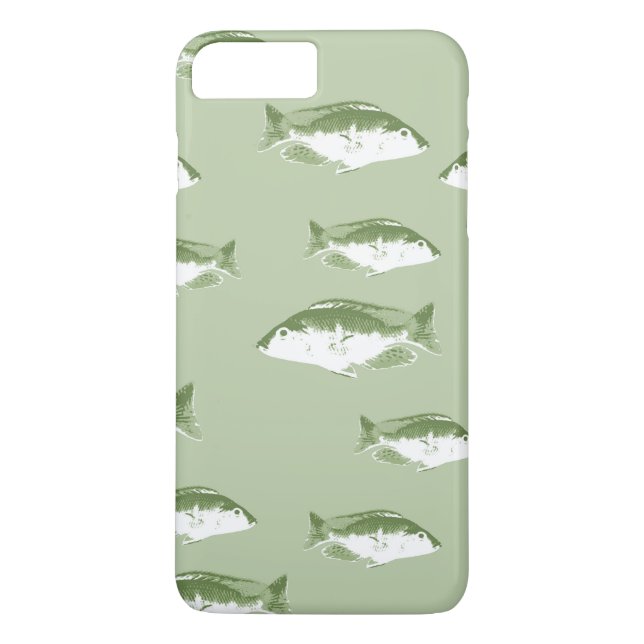 Olive green fish Case-Mate iPhone case (Back)