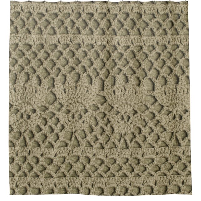 Olive Green Handmade Lace Pattern (Front)