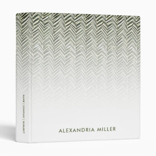 Olive Green Herringbone Classeur à motifs