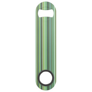 Olive green horizontal stripes speed bottle opener