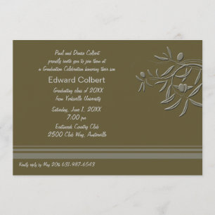 Olive Green Invitation