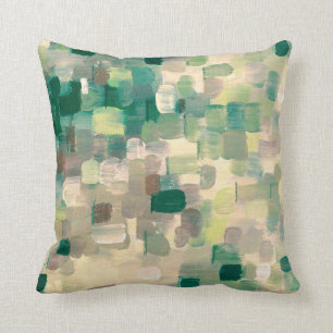 Olive Green Lime Tan & Grey Decor Pillow by Juul