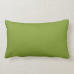 Olive Green Lumbar Pillow<br><div class="desc">Olive Green
Energetic Olive Green colour hue was inspired by the leaves of the Firebush plant in St. Thomas.
By celeste@khoncepts.com
#olivegreen</div>