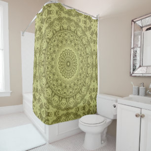 Olive Green Mandala Pattern Design