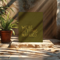 Olive Green Modern  – Bold Handwritten Typography 