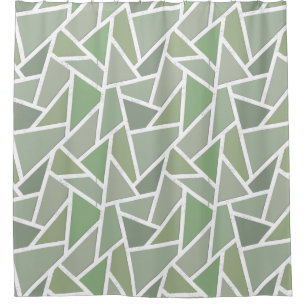 Olive green mosaic pattern