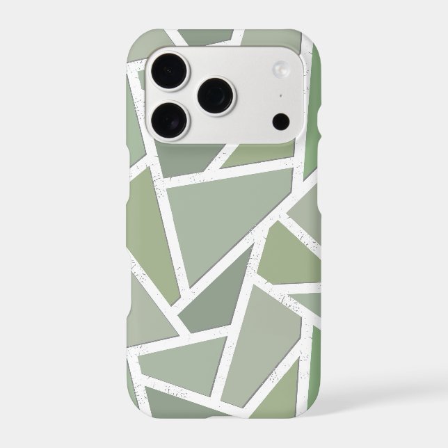 Olive green mosaic pattern (Back)