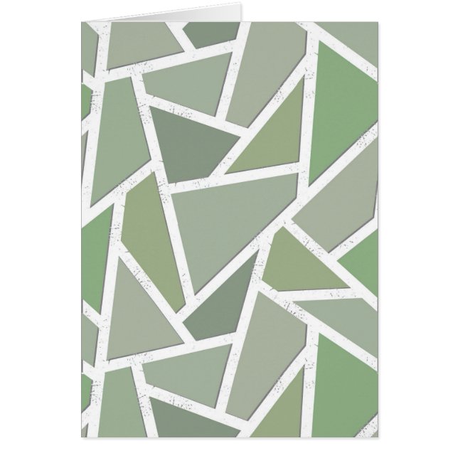 Olive green mosaic pattern (Front)
