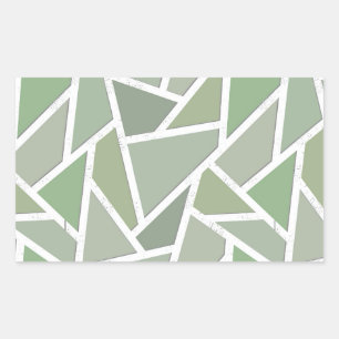 Olive green mosaic pattern sticker