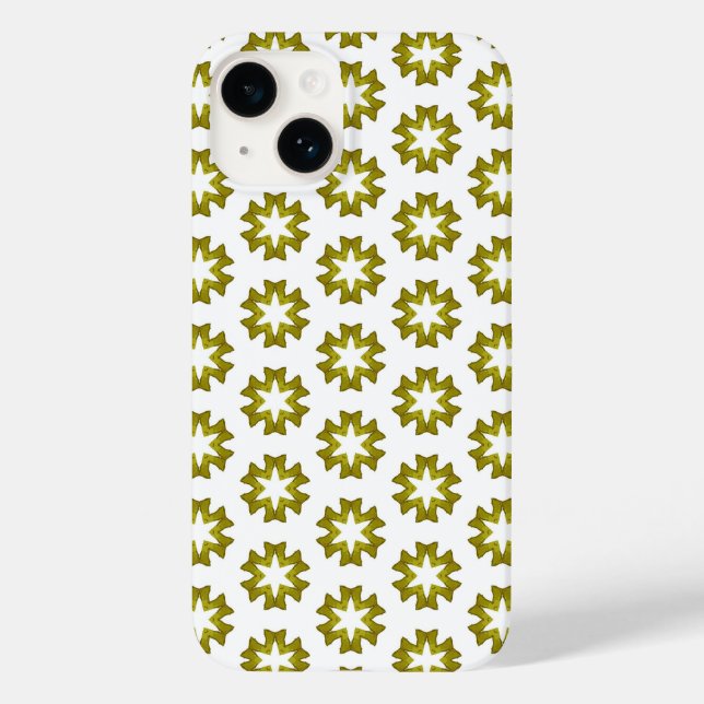 Olive Green Pattern Case-Mate iPhone Case (Back)
