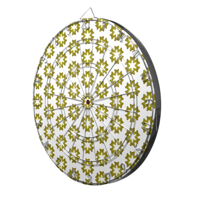 Olive Green Pattern Dartboard (Front Right)