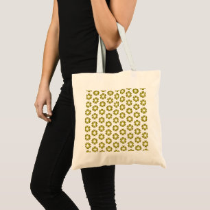 Olive Green Pattern Tote Bag