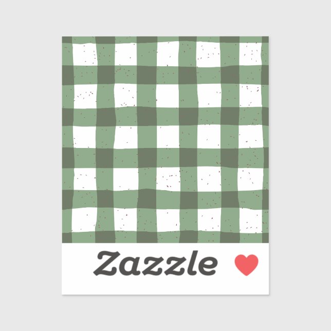 Olive green plaid pattern Natural Scrapbooking (Sheet)