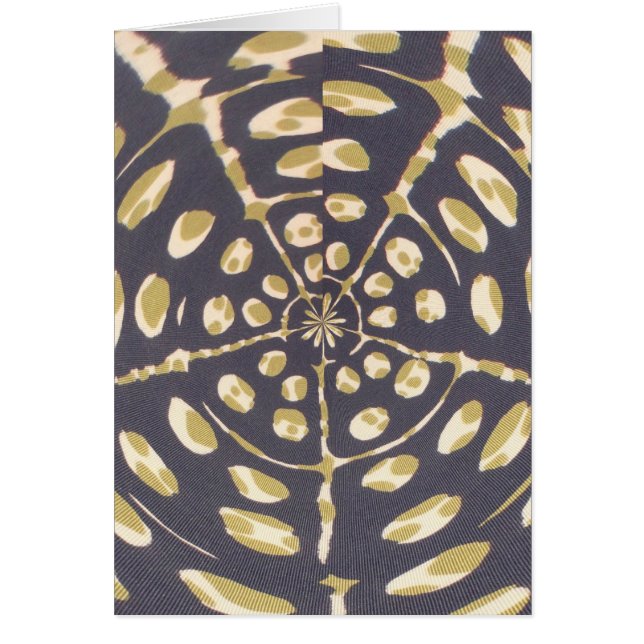 Olive Green Polka Dot Radial Pattern Art Print (Front)