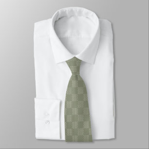 Olive Green Polka-Dot Tie