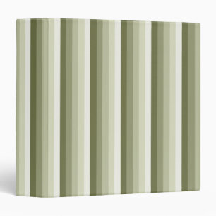 Olive green shadow stripes binder