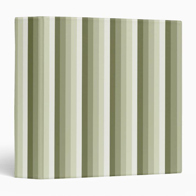 Olive green shadow stripes binder (Front/Spine)