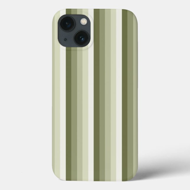 Olive green shadow stripes Case-Mate iPhone case (Back)