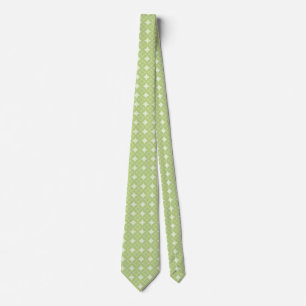 Olive green shippo pattern tie