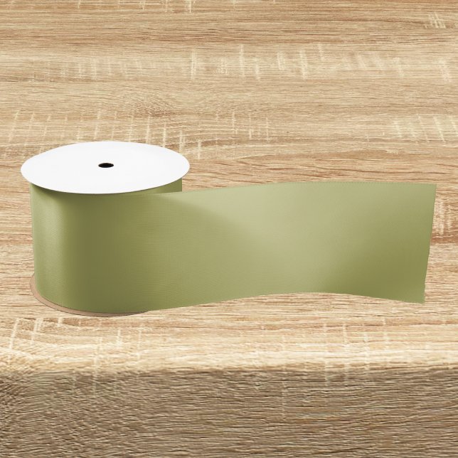 Olive Green Solid Colour Satin Ribbon (Creator Uploaded)