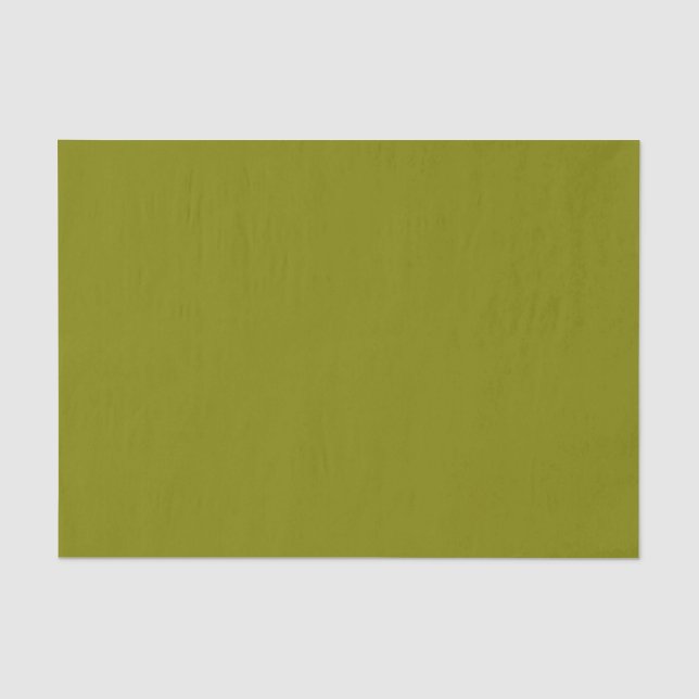 Olive Green Solid Colour Tissue Paper (Front)