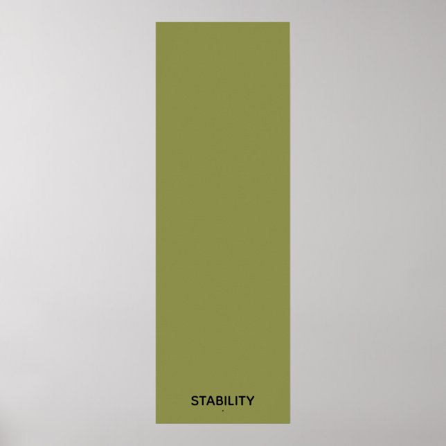 Olive Green Stability Wish Poster (Front)