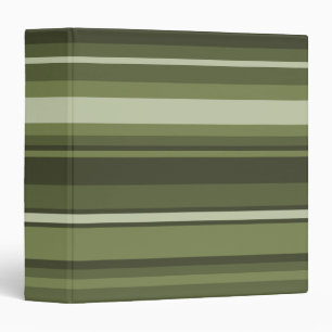 Olive green stripes binder
