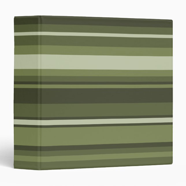 Olive green stripes binder (Front/Spine)