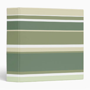 Olive green stripes binder