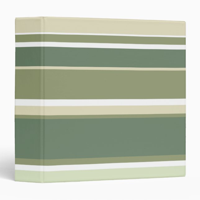 Olive green stripes binder (Front/Spine)