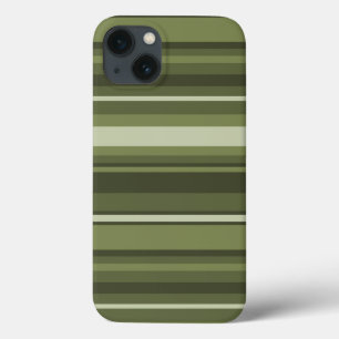 Olive green stripes Case-Mate iPhone case