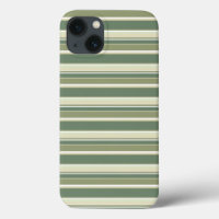 Olive green stripes Case-Mate iPhone case