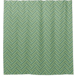 Olive green stripes double weave